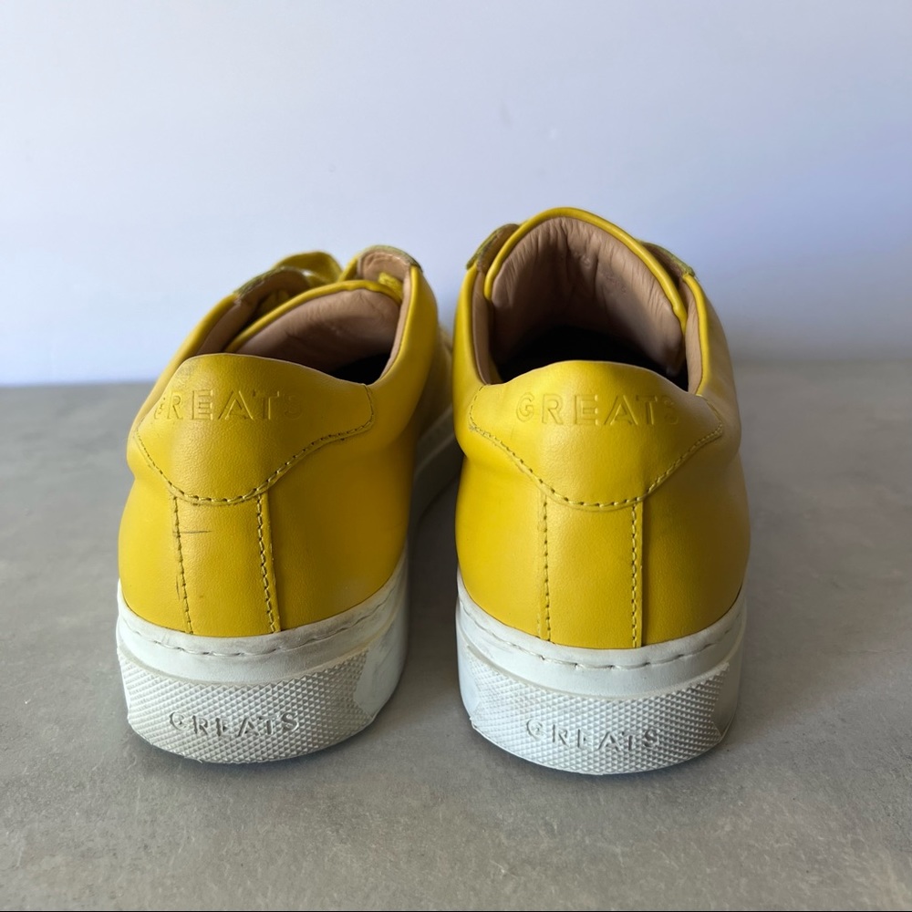 Greats Leather low top sneaker shoes 9.5 woman’s - Picture 7 of 12